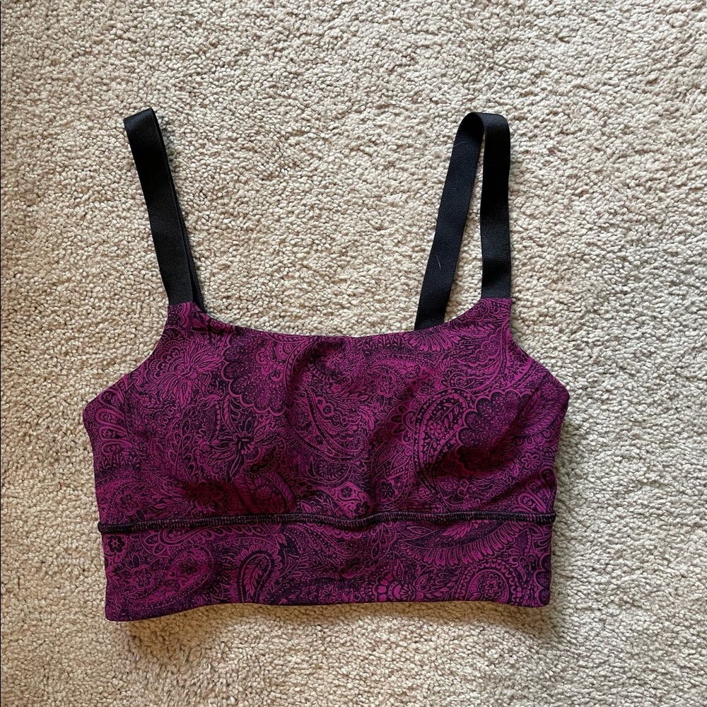 Lululemon Purple Paisley Sports Bra